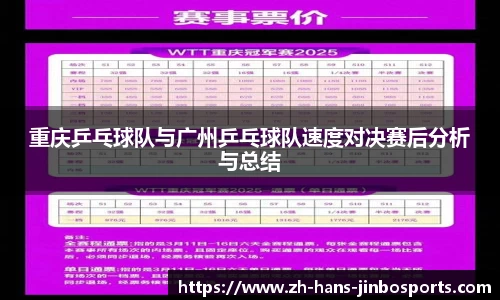 重庆乒乓球队与广州乒乓球队速度对决赛后分析与总结